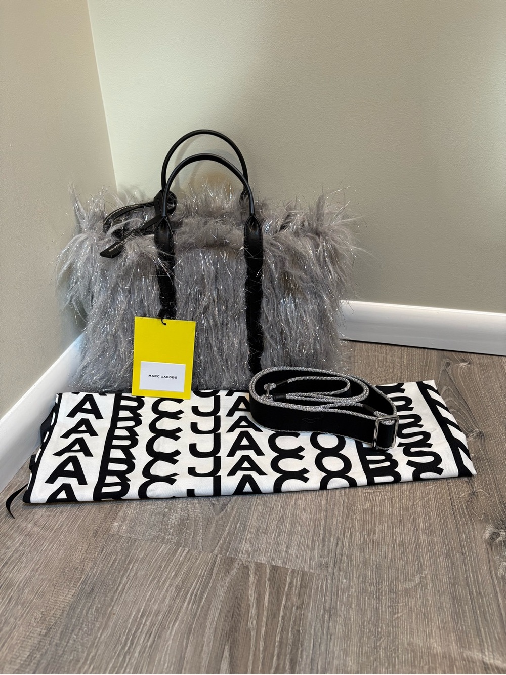 Marc Jacobs The Creature Faux Fur Top Handle Bag with Dustbag NWT